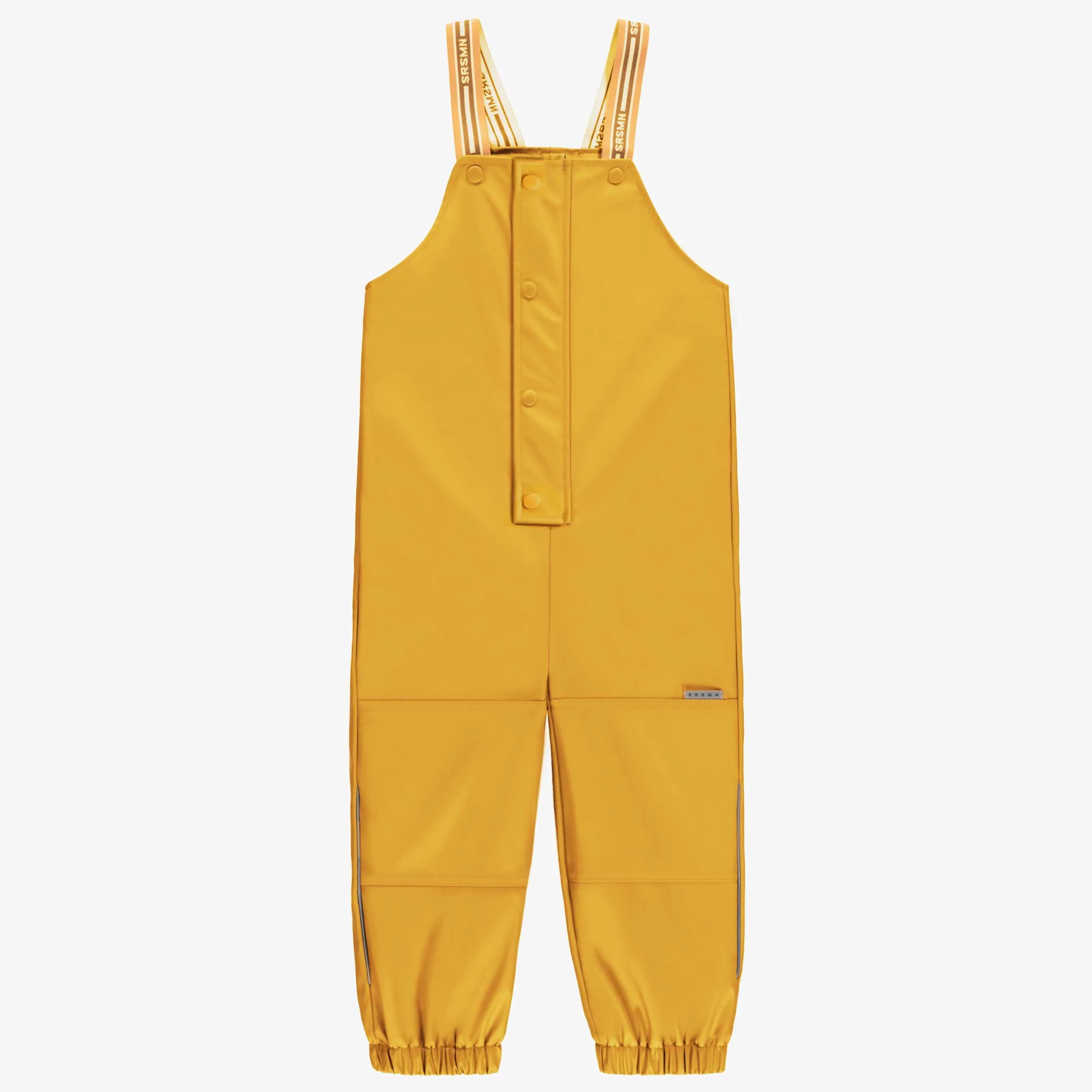 Salopette de pluie jaune en polyuréthane, enfant || Yellow polyurethane rain overalls, child