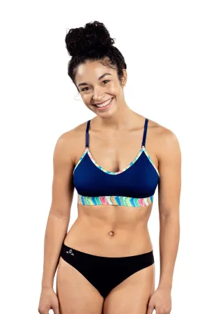 Seamless Day Bra | Navy Holo