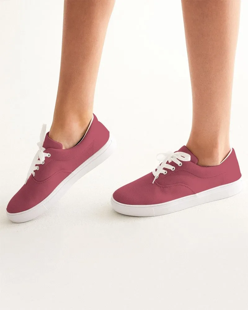 Shaded Midtone Pink Canvas Sneakers | Women's | C0M80Y40K30
