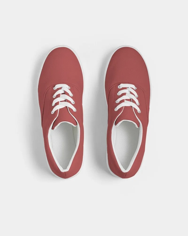 Shaded Midtone Red Canvas Sneakers | Women's | C0M80Y60K30