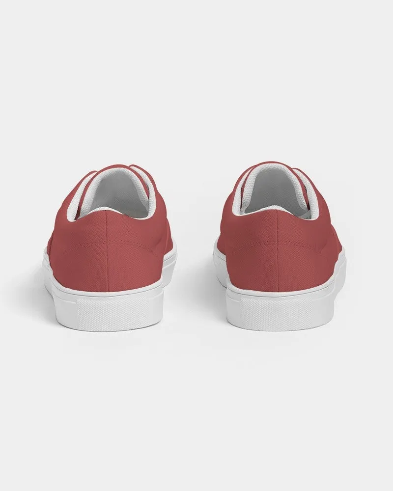 Shaded Midtone Red Canvas Sneakers | Women's | C0M80Y60K30