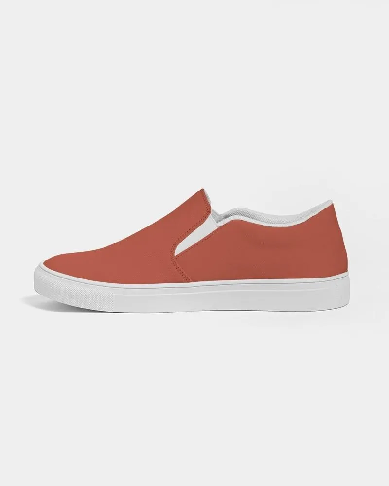 Shaded Midtone Red Slip-On Canvas Sneakers | Women's | C0M80Y80K30