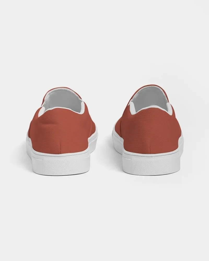 Shaded Midtone Red Slip-On Canvas Sneakers | Women's | C0M80Y80K30