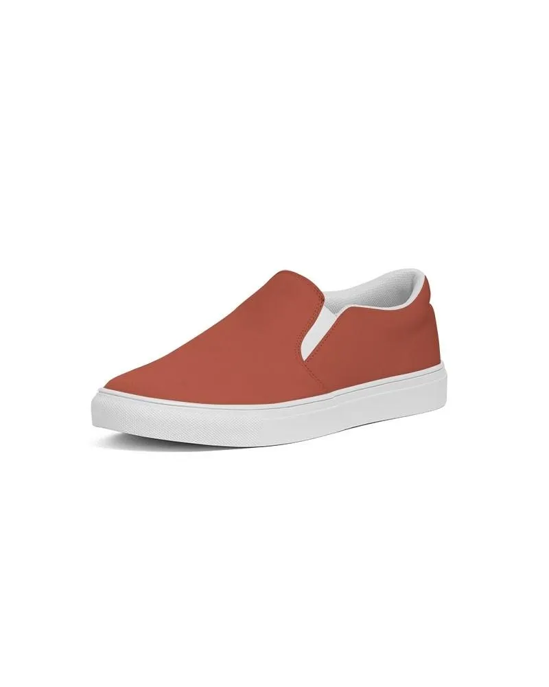 Shaded Midtone Red Slip-On Canvas Sneakers | Women's | C0M80Y80K30
