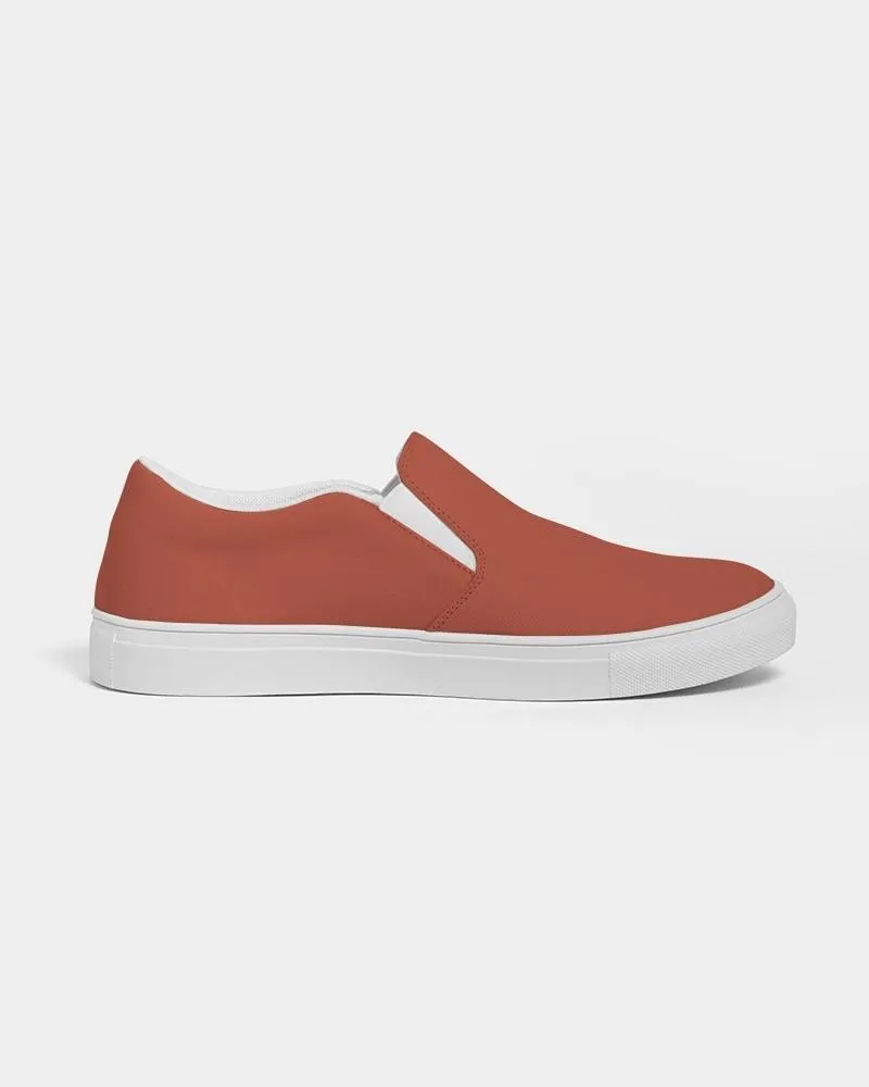 Shaded Midtone Red Slip-On Canvas Sneakers | Women's | C0M80Y80K30