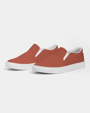 Shaded Midtone Red Slip-On Canvas Sneakers | Women's | C0M80Y80K30