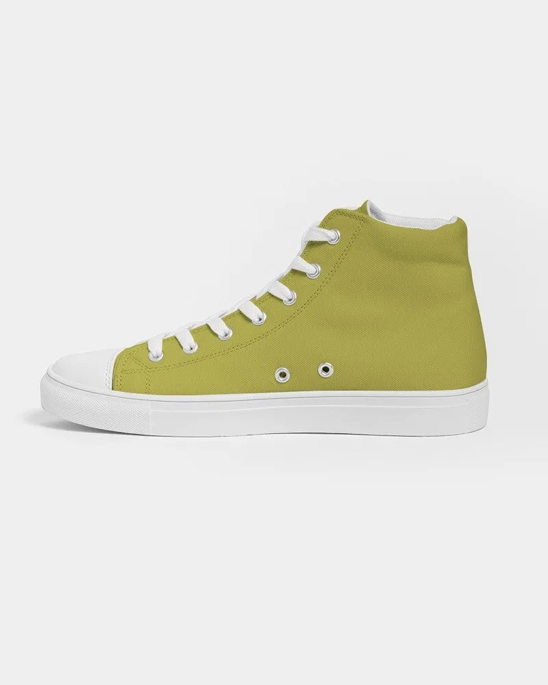 Shaded Midtone Yellow High-Top Canvas Sneakers | Women's | C0M0Y80K30