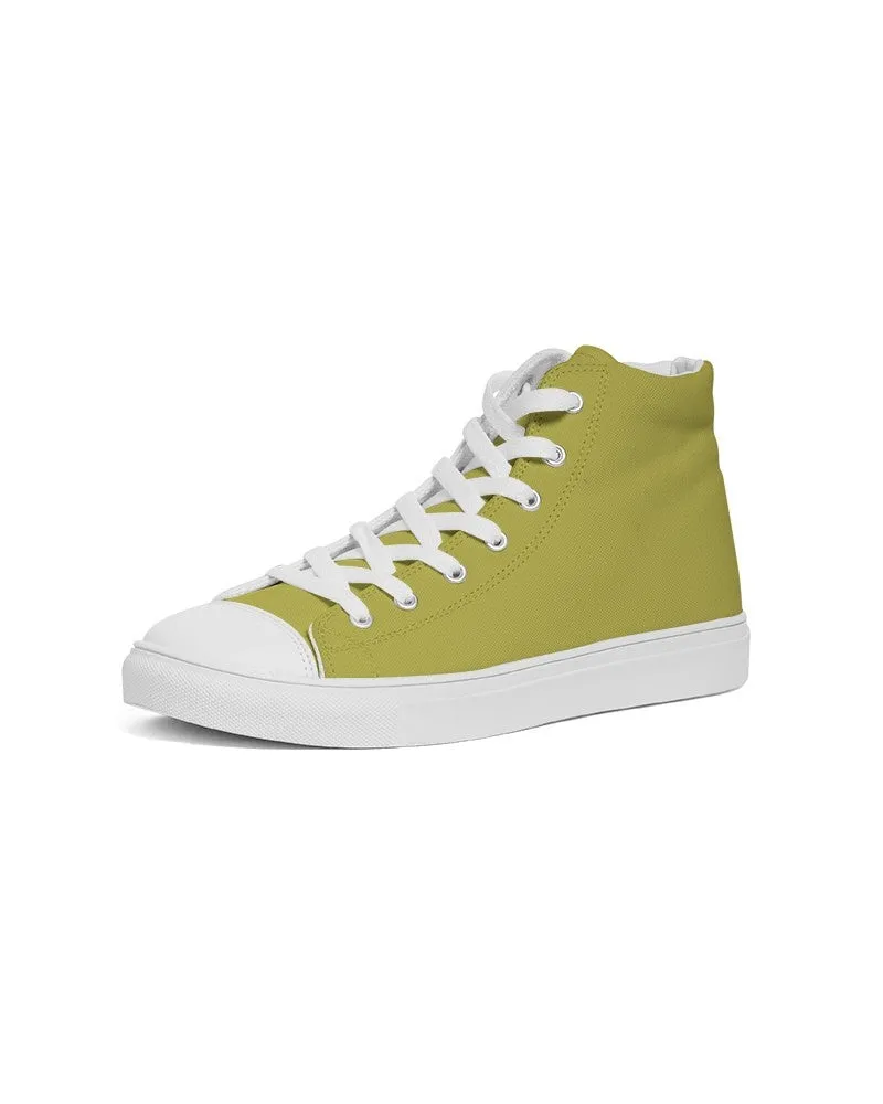 Shaded Midtone Yellow High-Top Canvas Sneakers | Women's | C0M0Y80K30