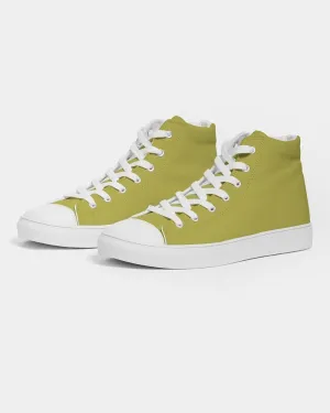 Shaded Midtone Yellow High-Top Canvas Sneakers | Women's | C0M0Y80K30