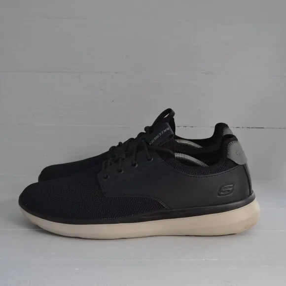 Skechers Black Sneakers Men's 13 Goga Mat Arch Classic Air Cooled Memory Foam