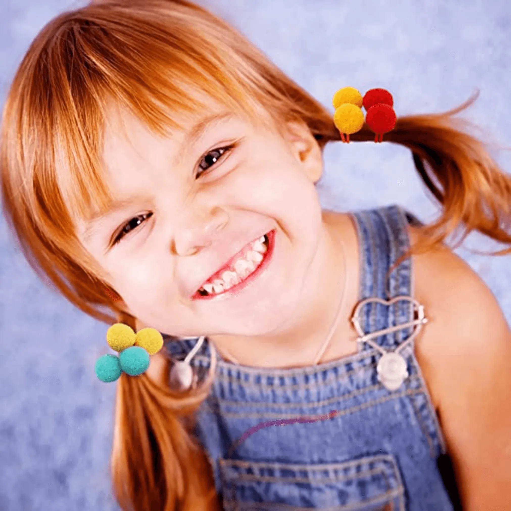 Small Pom Pom Hair Ties