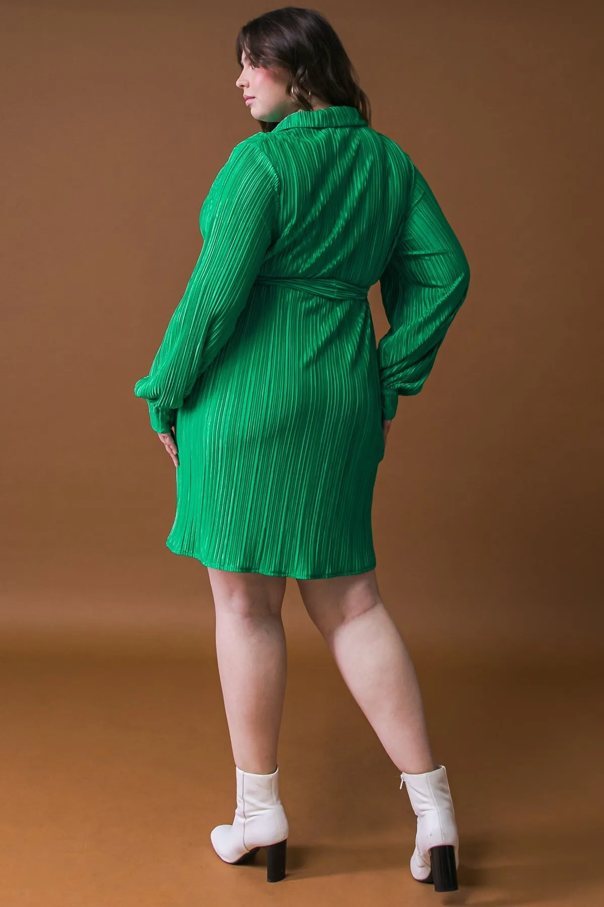 Solid Woven Mini Dress