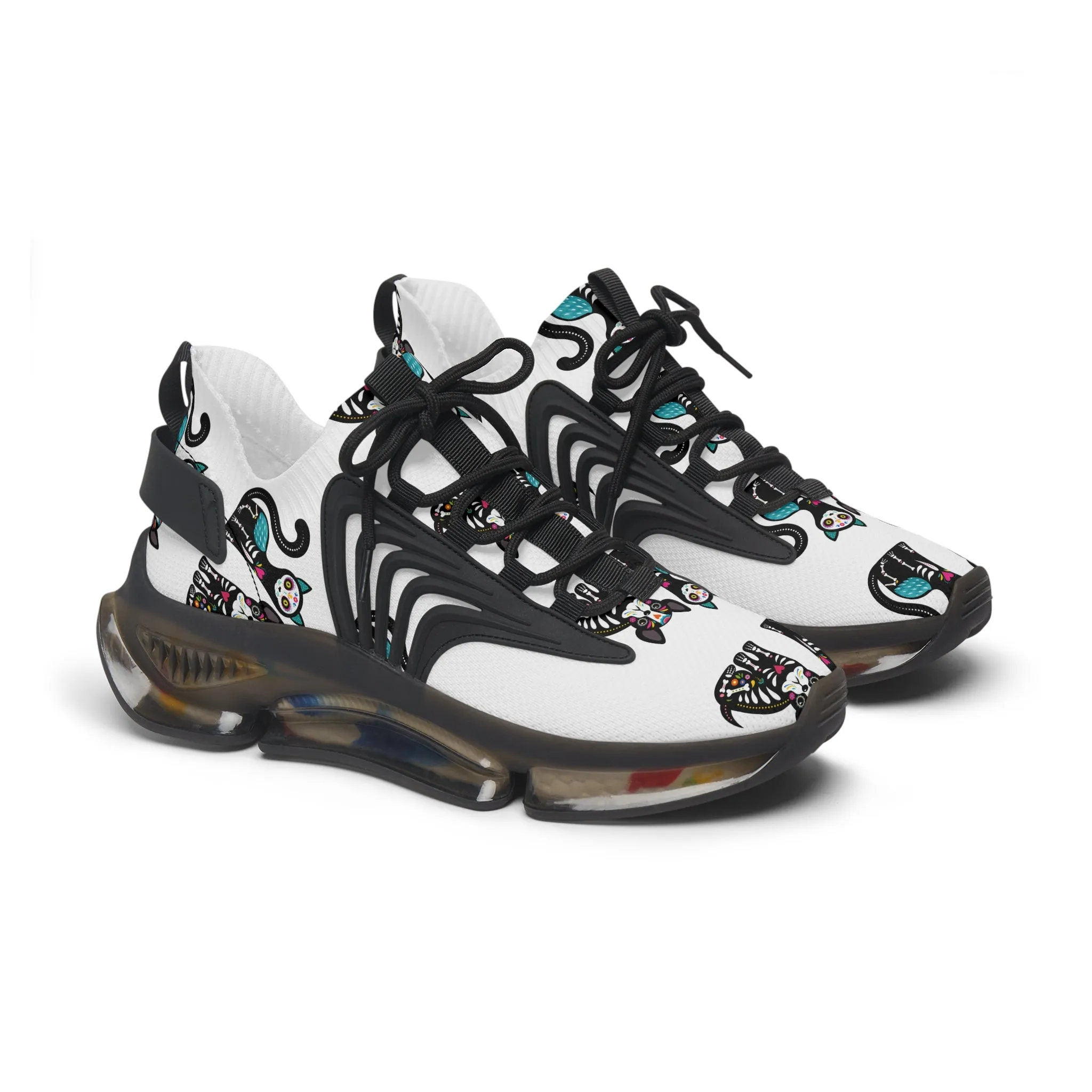 Stylish Women's Mesh Sneakers with Fun Cat Design - Perfect for Everyday Wear