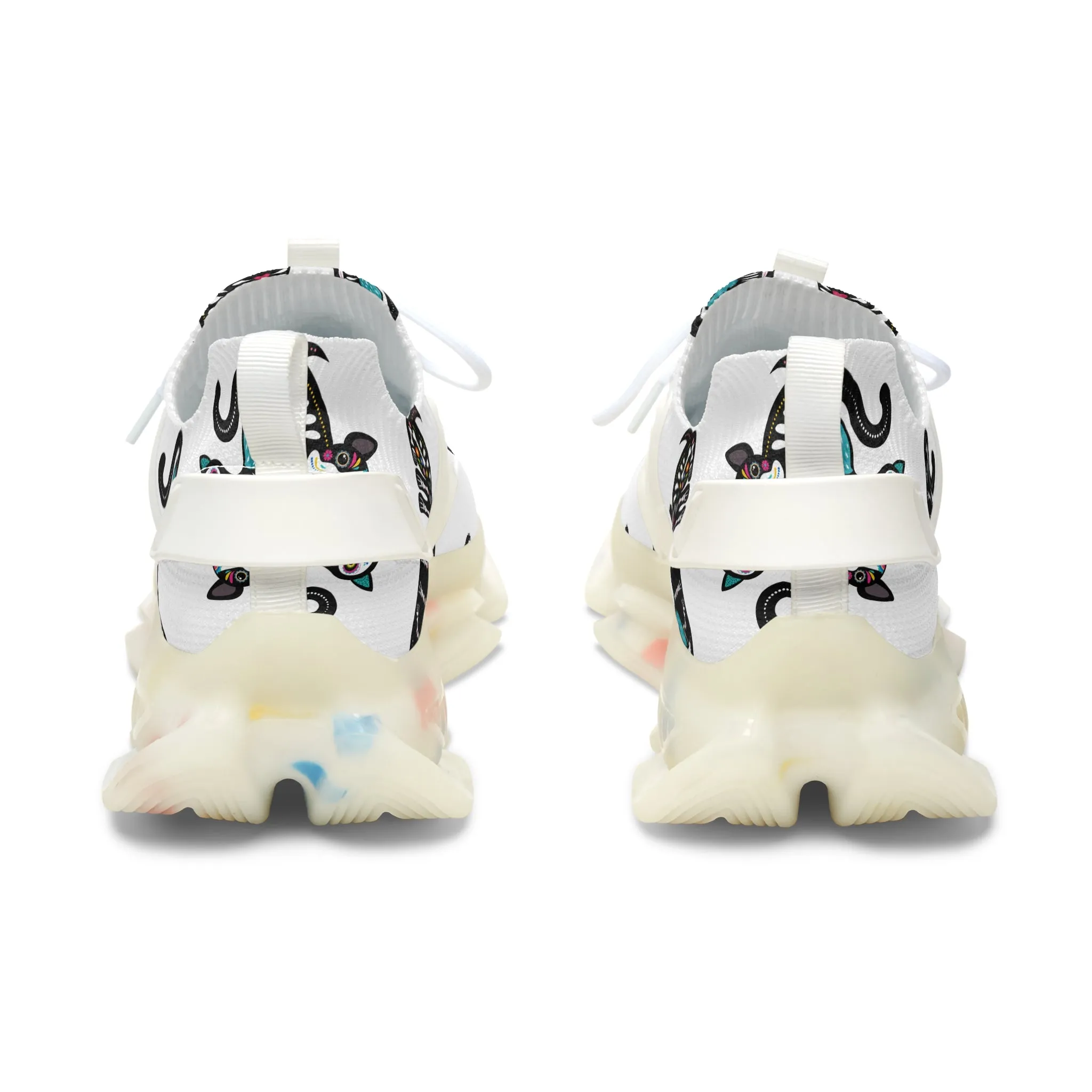 Stylish Women's Mesh Sneakers with Fun Cat Design - Perfect for Everyday Wear