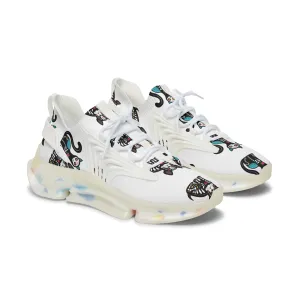 Stylish Women's Mesh Sneakers with Fun Cat Design - Perfect for Everyday Wear