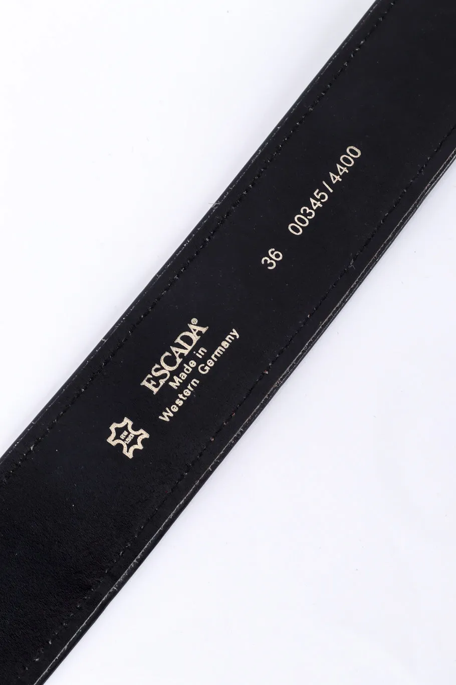Suede Leather Color Block Belt