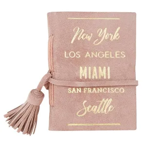 Suede Notebook - City List