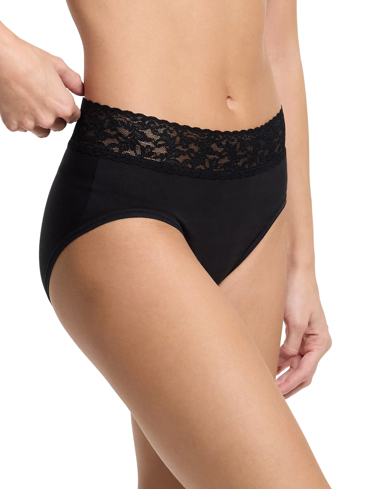 Supima® Cotton French Brief Black