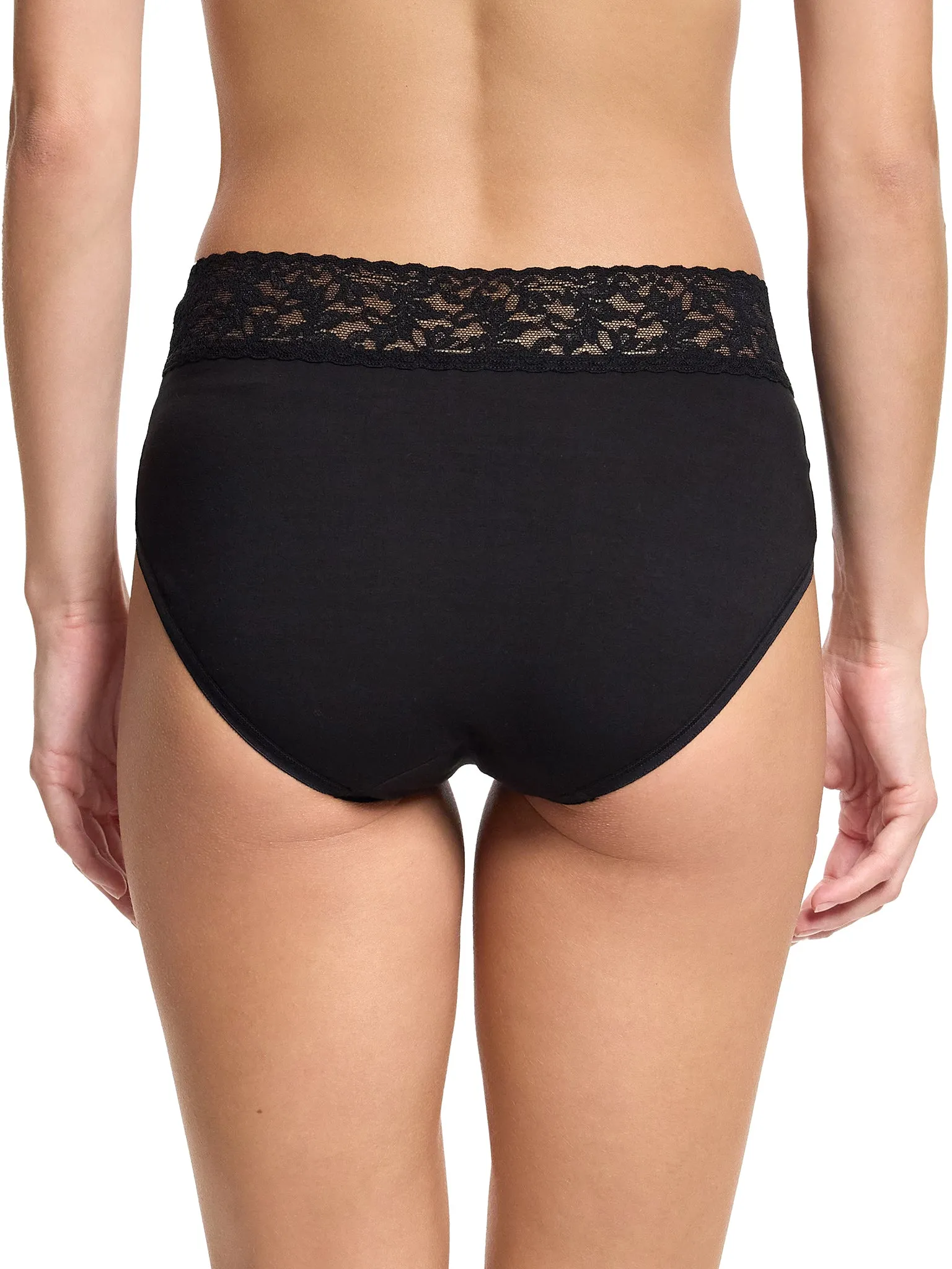 Supima® Cotton French Brief Black