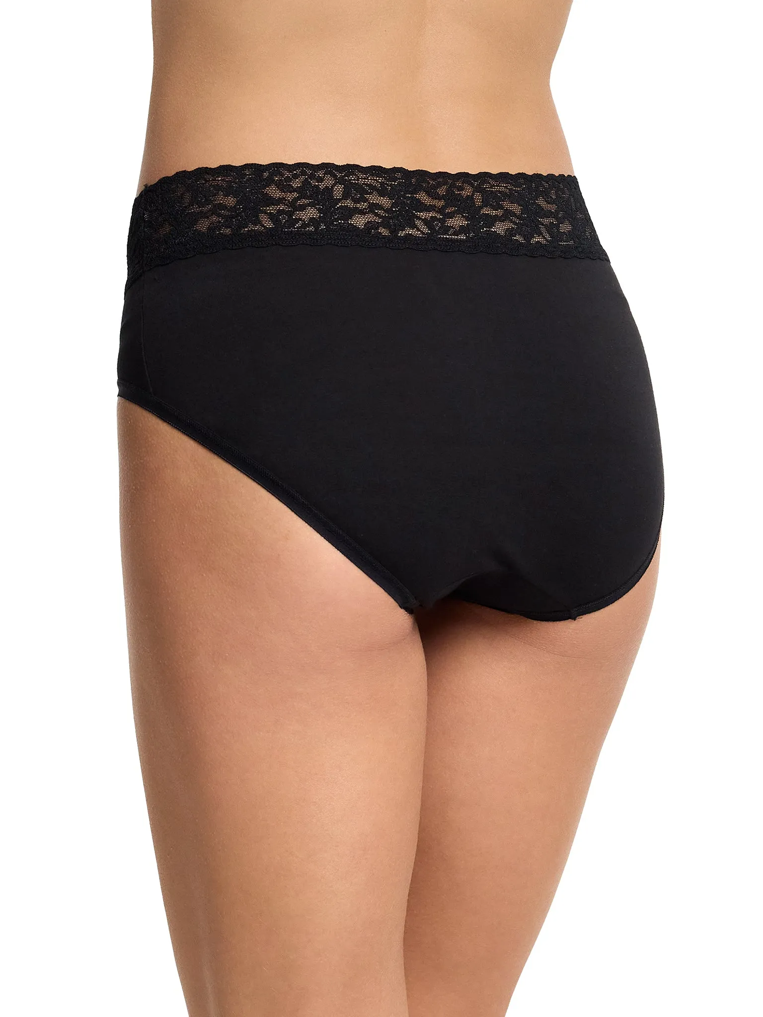 Supima® Cotton French Brief Black
