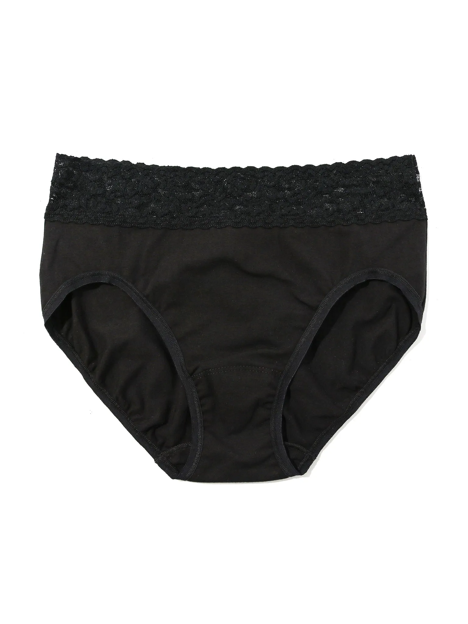 Supima® Cotton French Brief Black