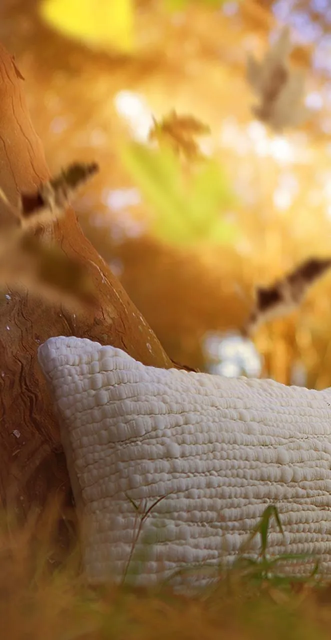 Textured Wool Lumbar Pillow
