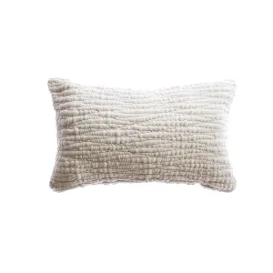 Textured Wool Lumbar Pillow