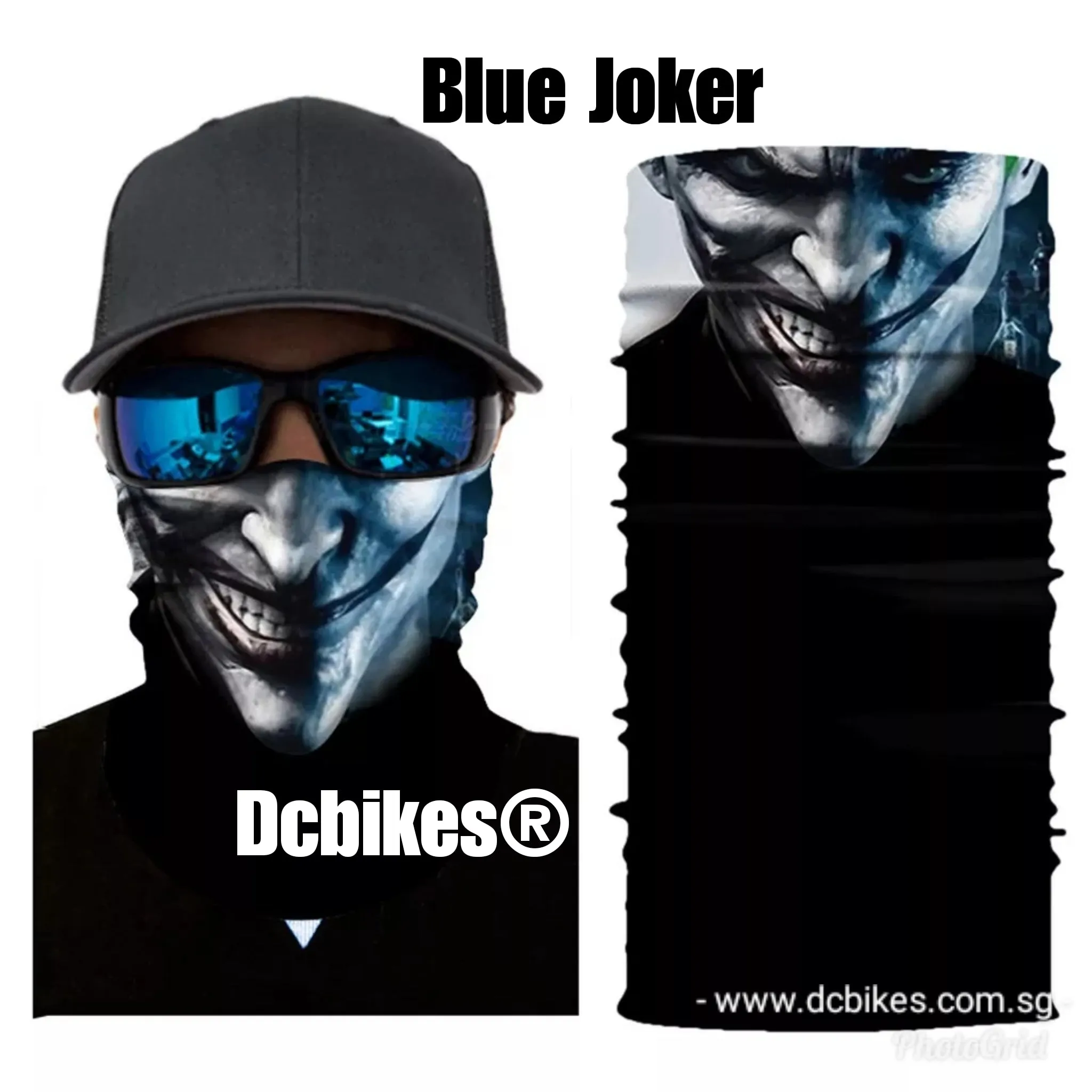 The Joker Skull Mask Half Face Bandana Scarf
