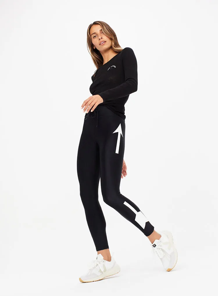 THE UPSIDE SUPER SOFT ARROW MIDI LEGGING