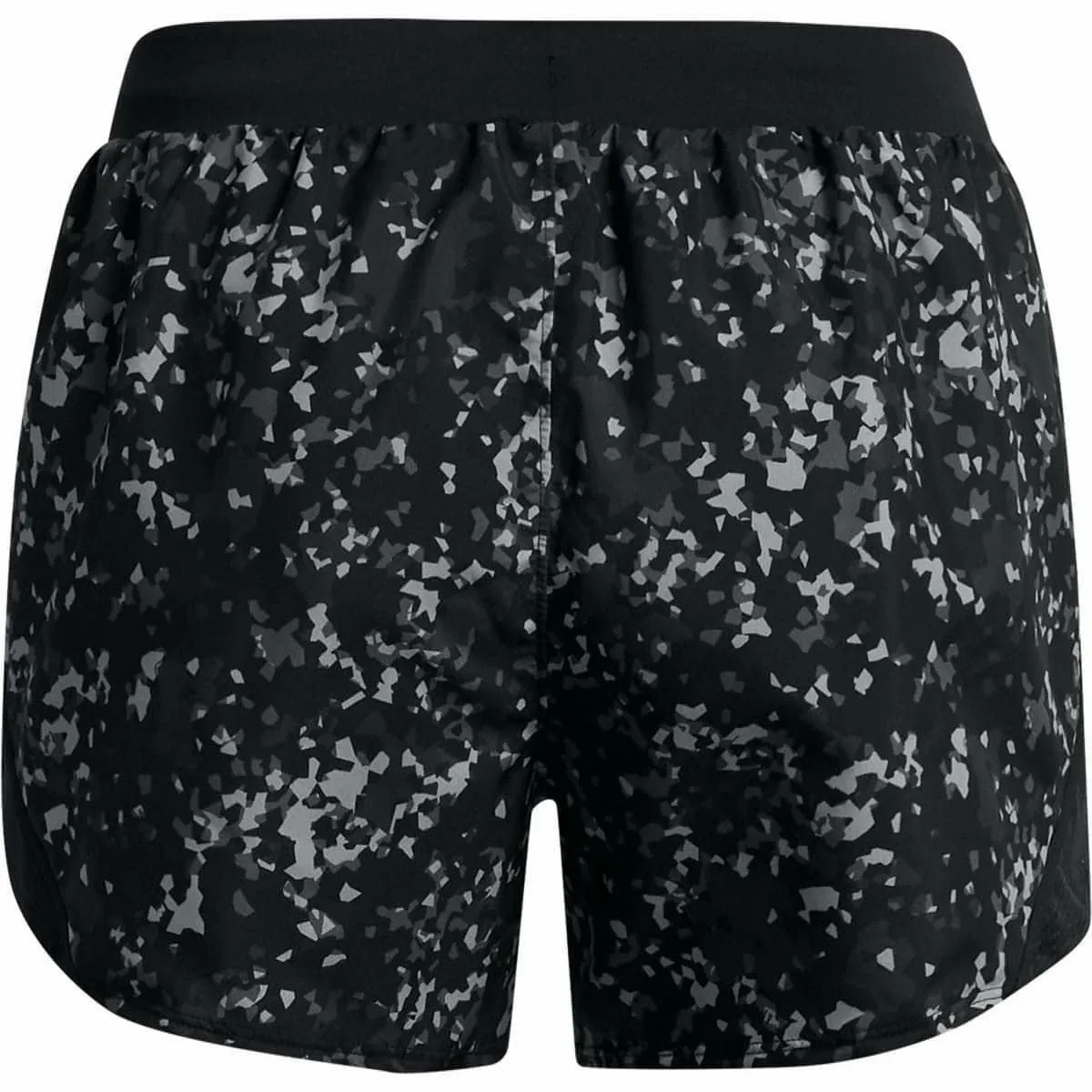 Under Armour Fly By 2.0 Printed Womens Running Shorts - Black