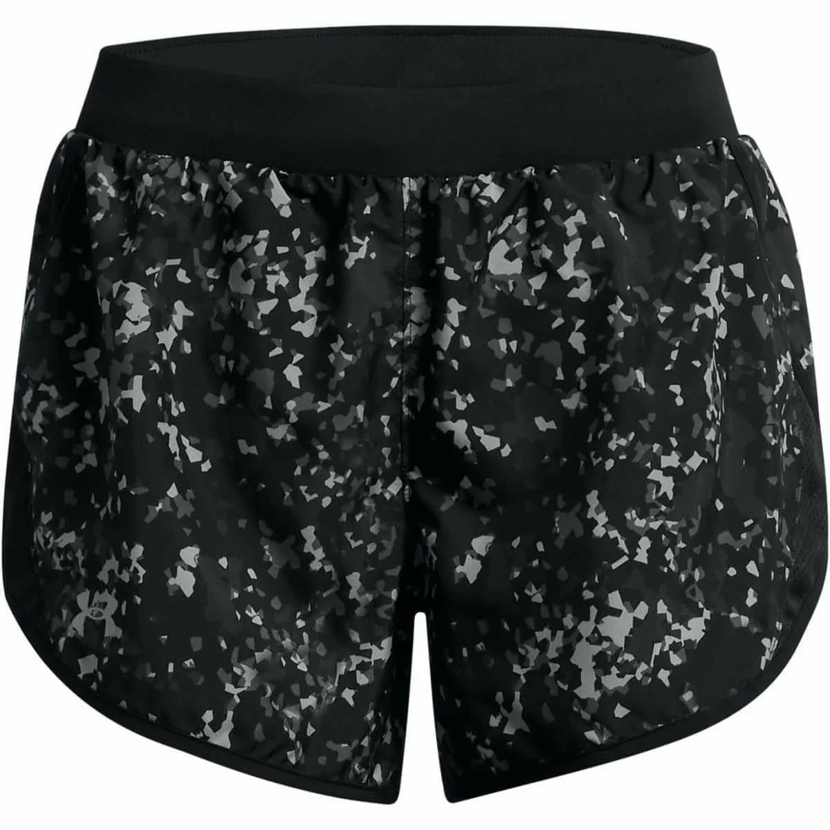 Under Armour Fly By 2.0 Printed Womens Running Shorts - Black