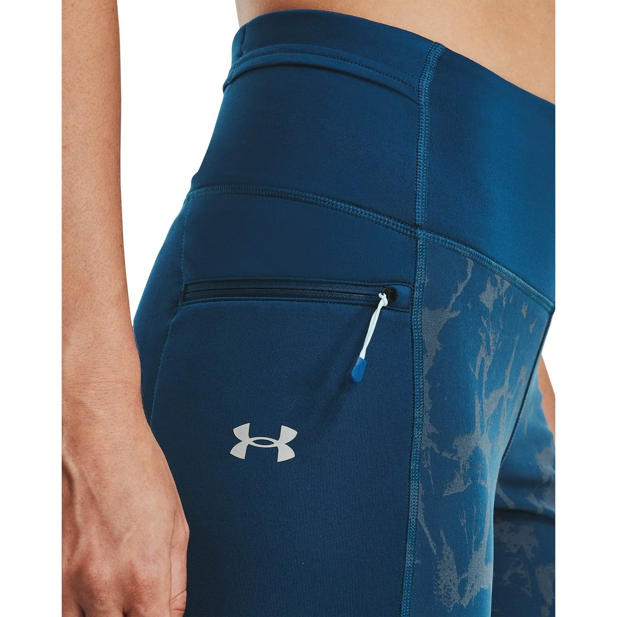 Under Armour OutRun The Cold Womens Long Running Tights - Blue