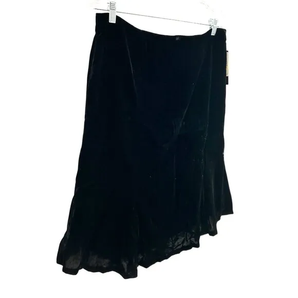 Victor Costa NWT Womens Black Velvet Whimsygoth Fairy Skirt Size 12