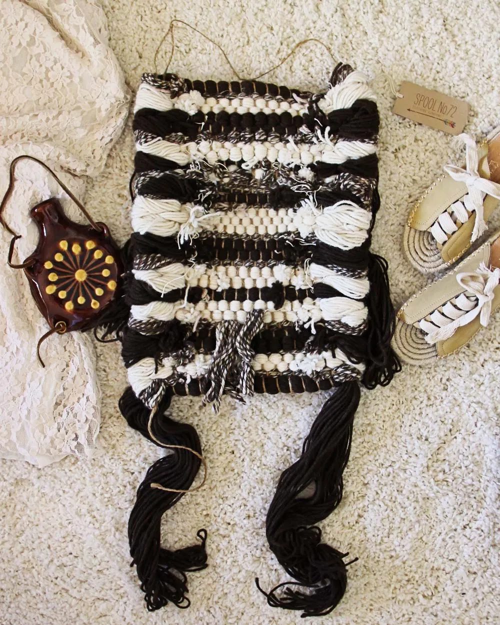 Vintage 70's Woven Wall Hanging