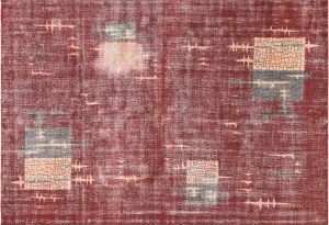 Vintage Turkish Mid-Century-Modern Rug - 6'9" x 9'10"