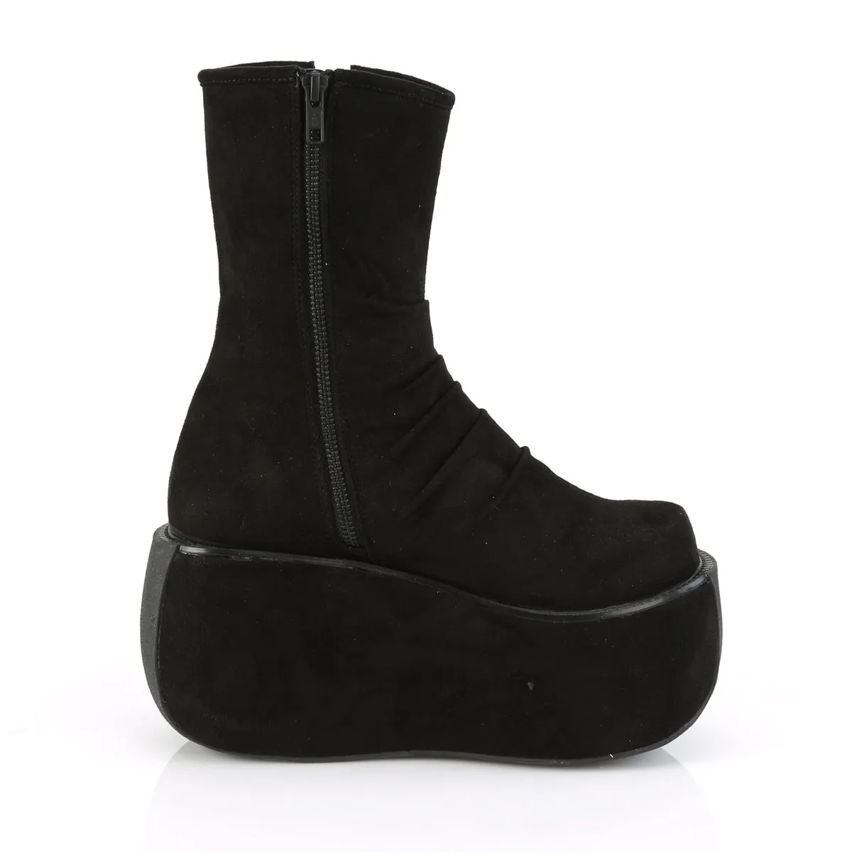 VIOLET-100  Black Faux Suede