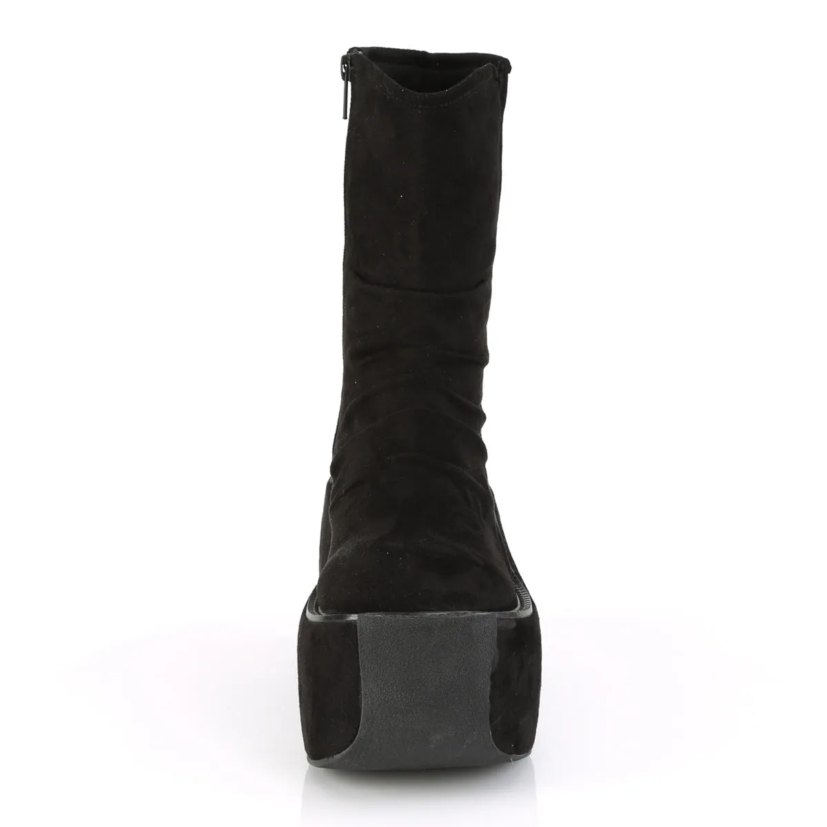 VIOLET-100  Black Faux Suede