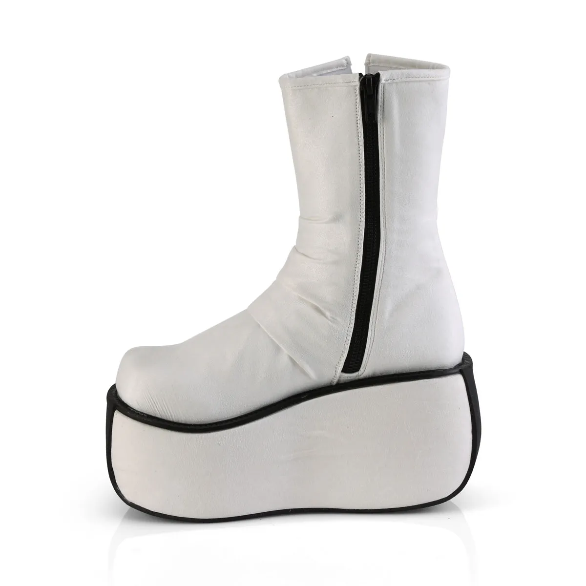 VIOLET-100  White Faux Suede