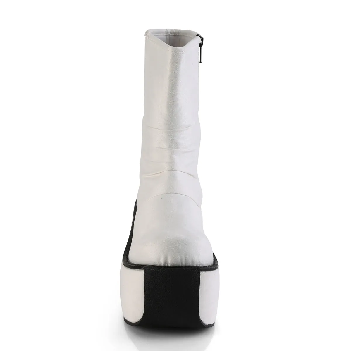 VIOLET-100  White Faux Suede