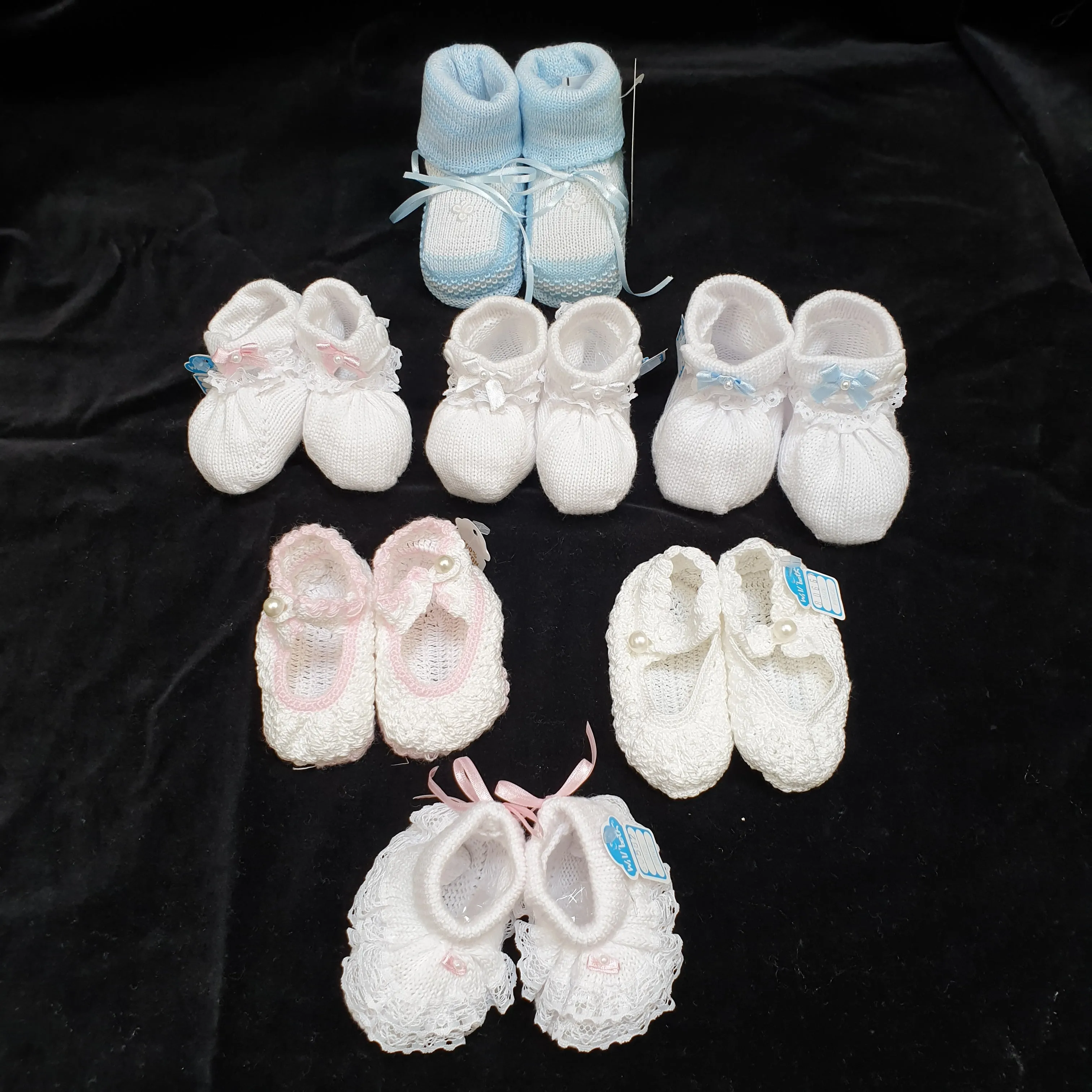 Will Beth Soft Knit pretty shoes - NB girls 6 styles