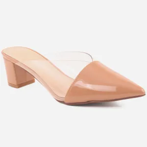 Women "KATE" Block Heel Versatile Pointed toe Slippers