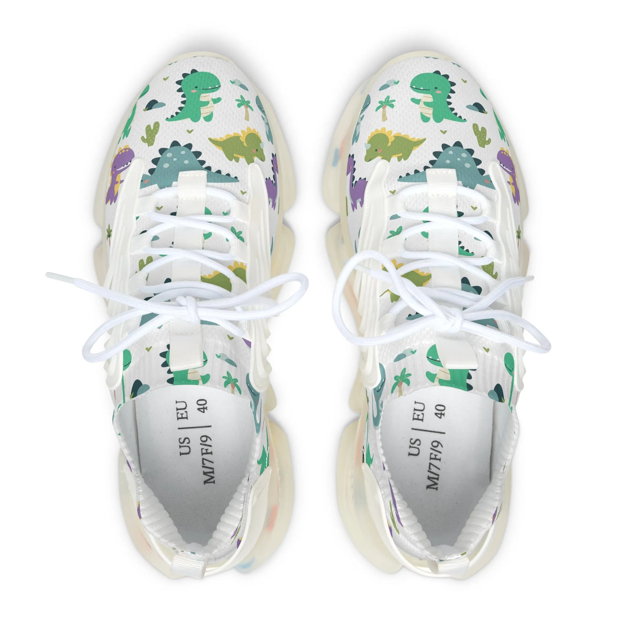 Women&#039;s Colorful Mesh Sneakers - Fun Floral Design