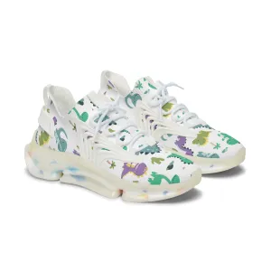 Women&#039;s Colorful Mesh Sneakers - Fun Floral Design