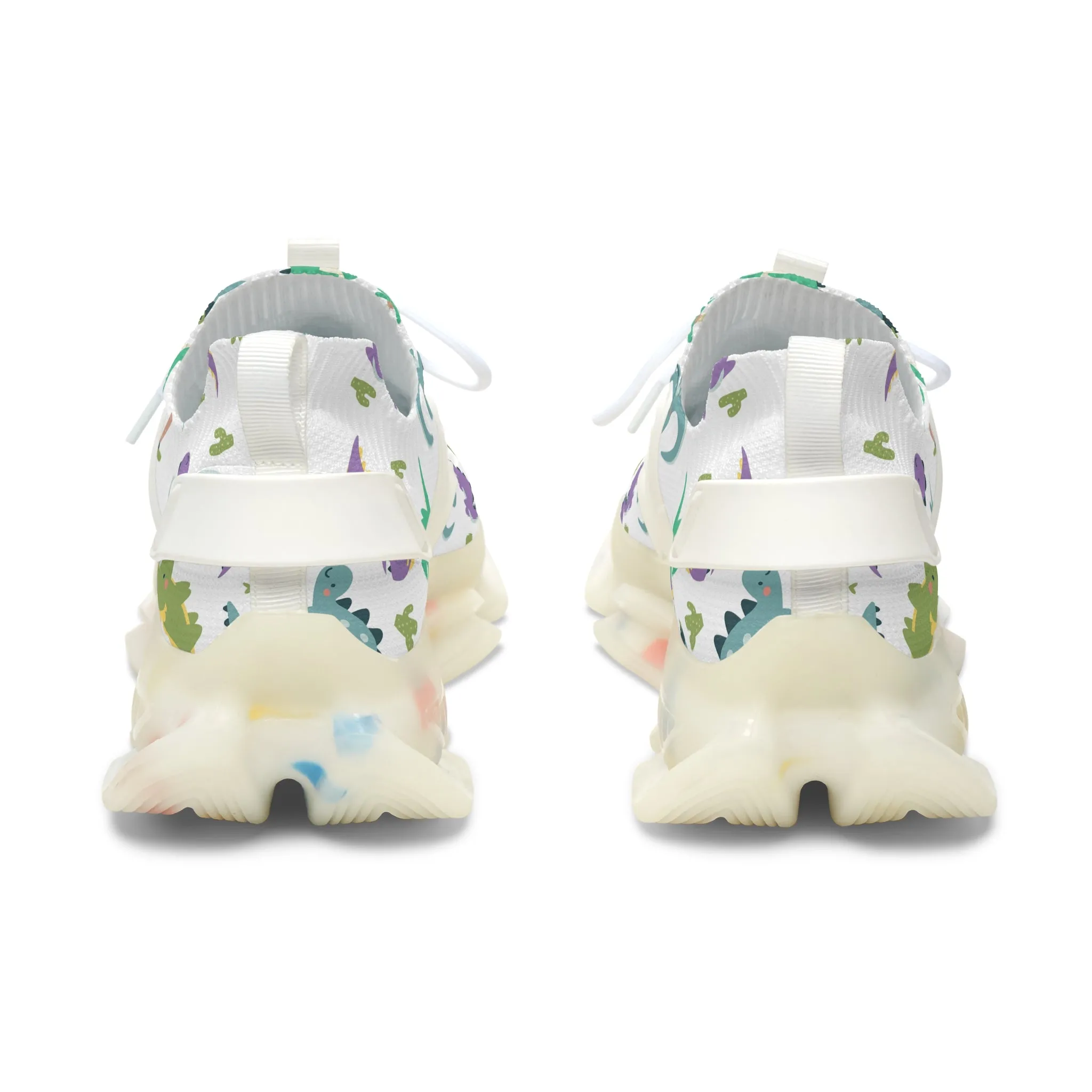 Women&#039;s Colorful Mesh Sneakers - Fun Floral Design