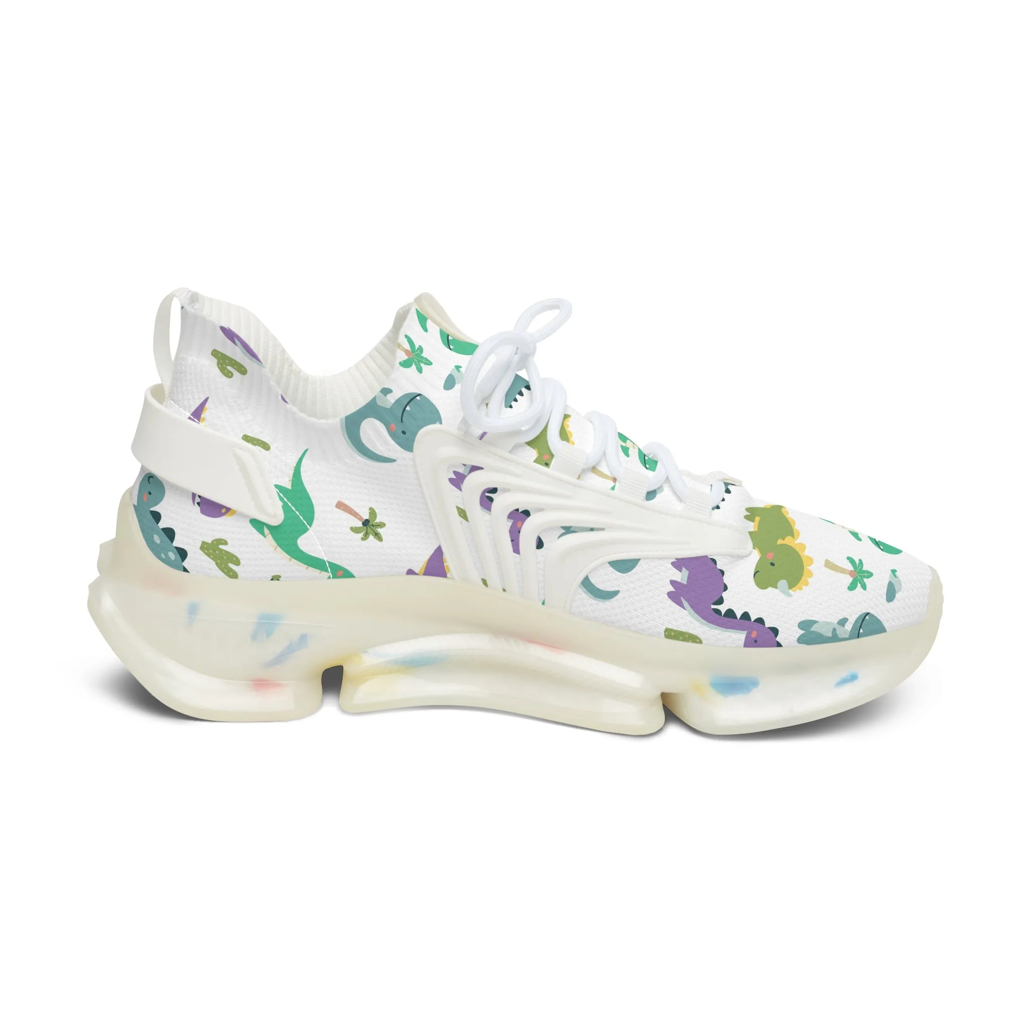 Women&#039;s Colorful Mesh Sneakers - Fun Floral Design