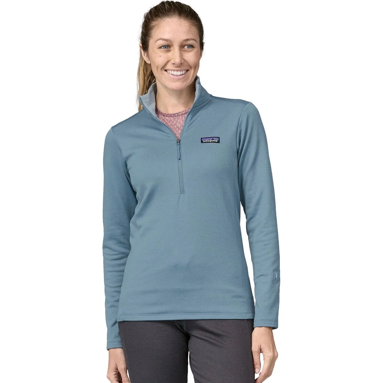 Women's Daily Zip Neck Top