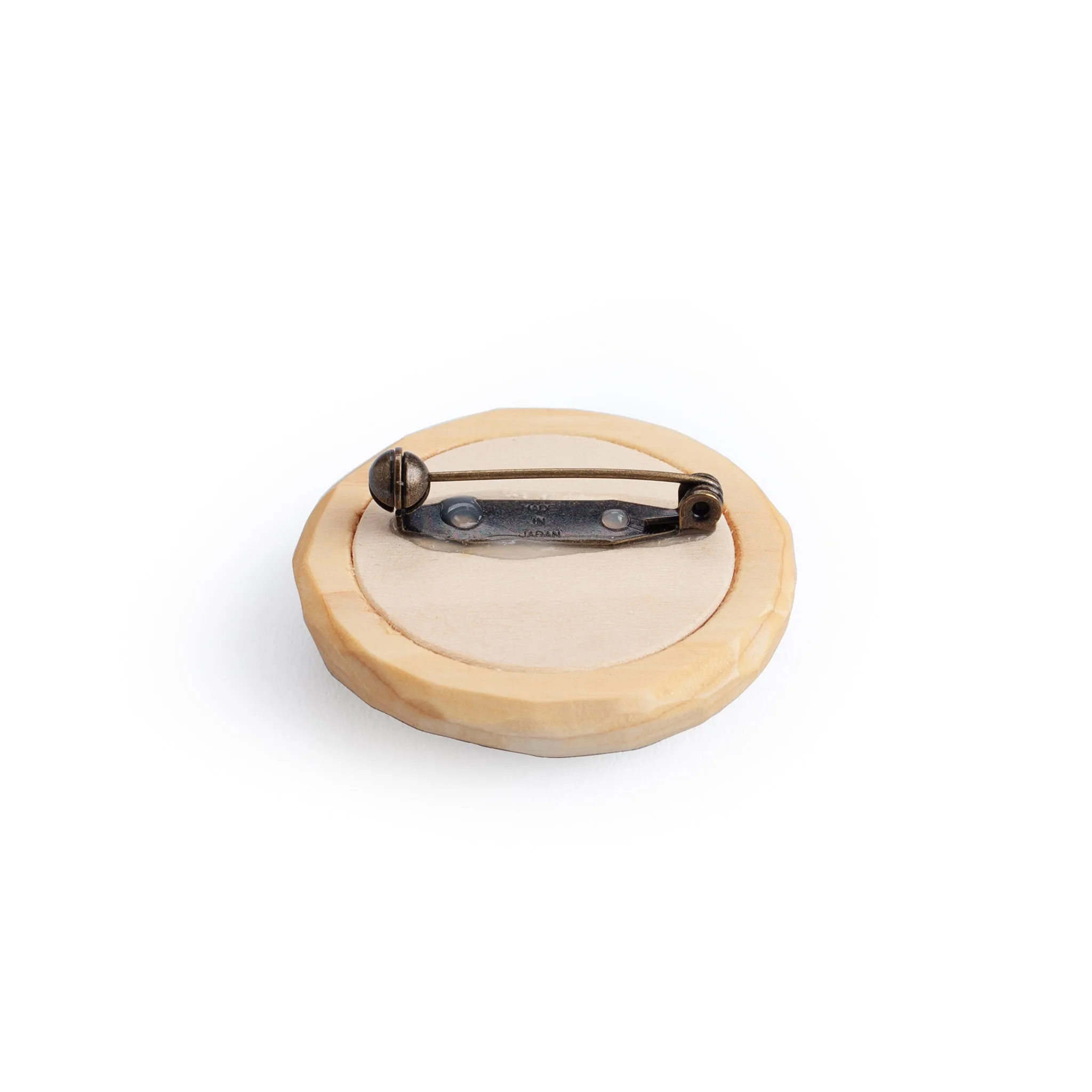 Wooden Bird Brooch