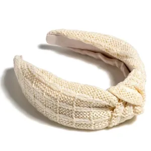 Woven Knotted Headband Natural