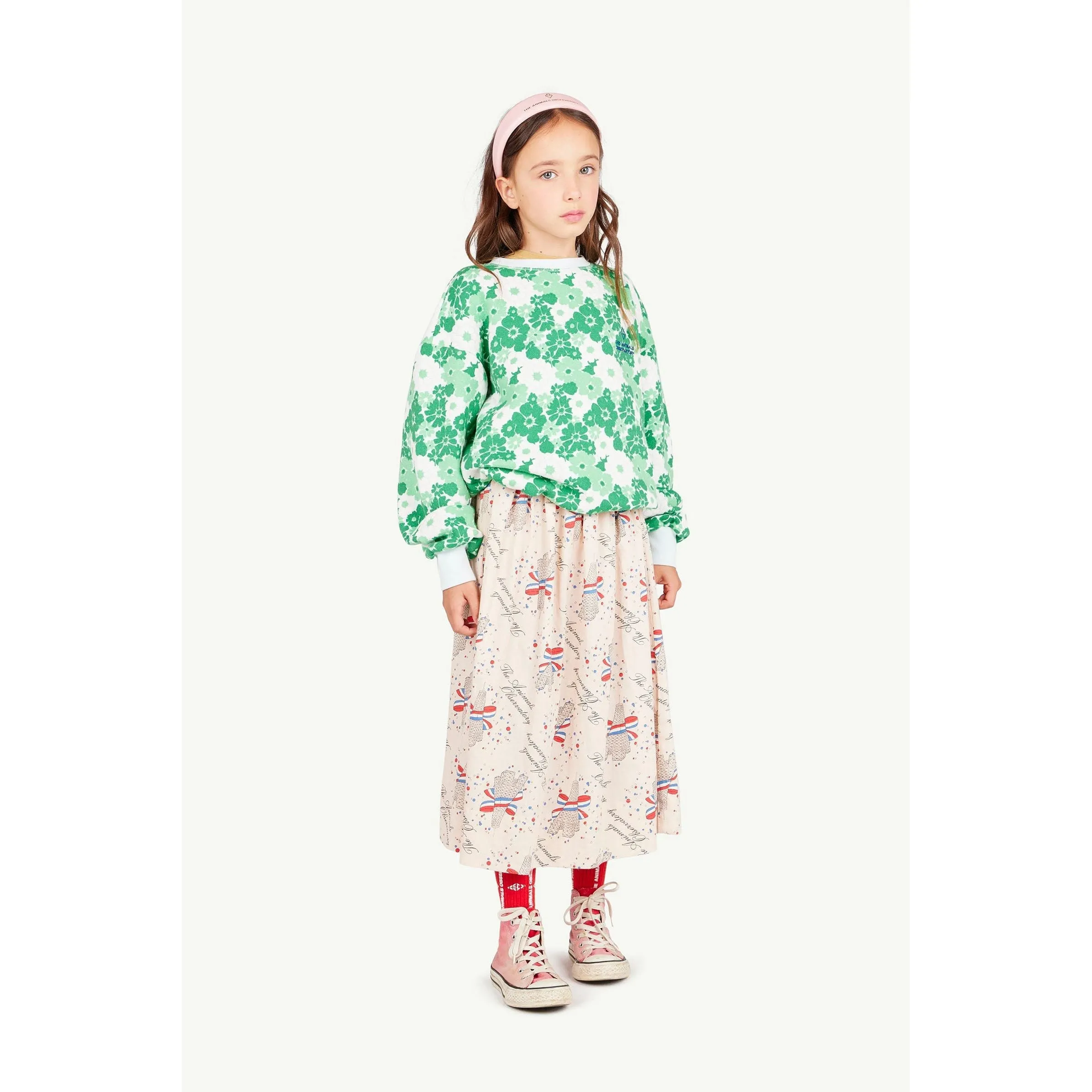 Woven Ladybug Skirt Rose