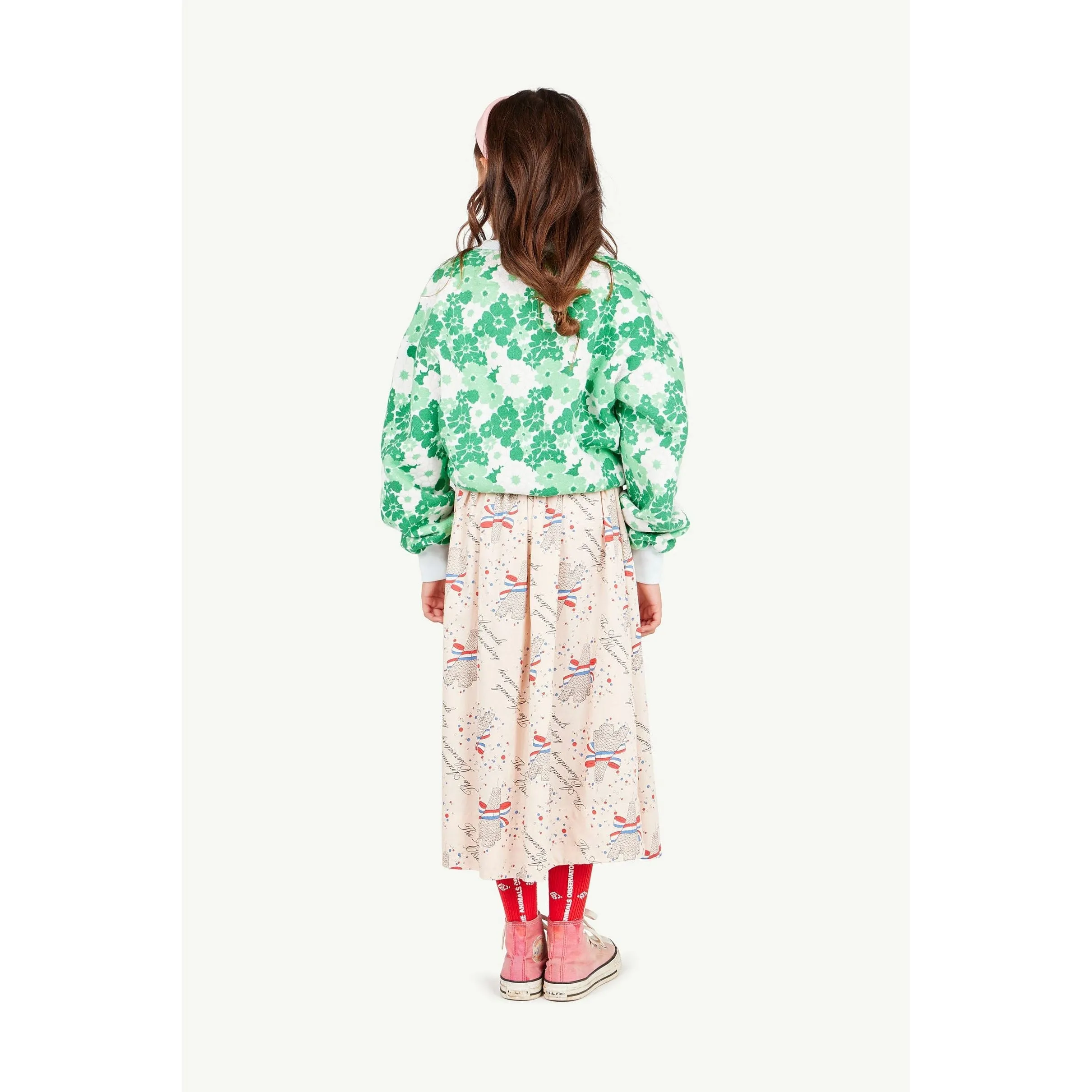Woven Ladybug Skirt Rose